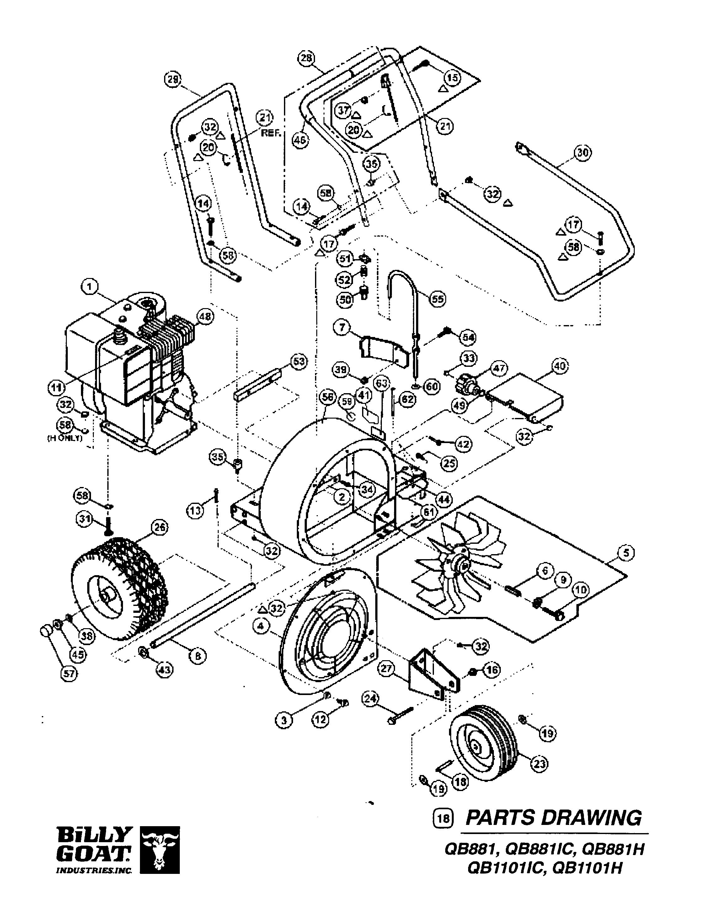 Billy Goat Blower QB881 User Guide : Free Download, Borrow, and 